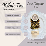 Fuzzy Peach White Tea 6 Two Quart Sized Pouches