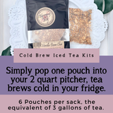 Wild Blackberry Black Tea 6 Two Quart Sized Pouches