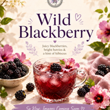 Wild Blackberry Black Tea 6 Two Quart Sized Pouches