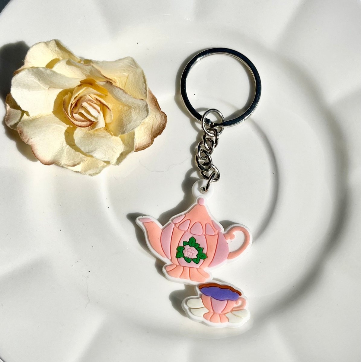 Tea Party Surprise Keychain - Blooming With Joy Tea Co.