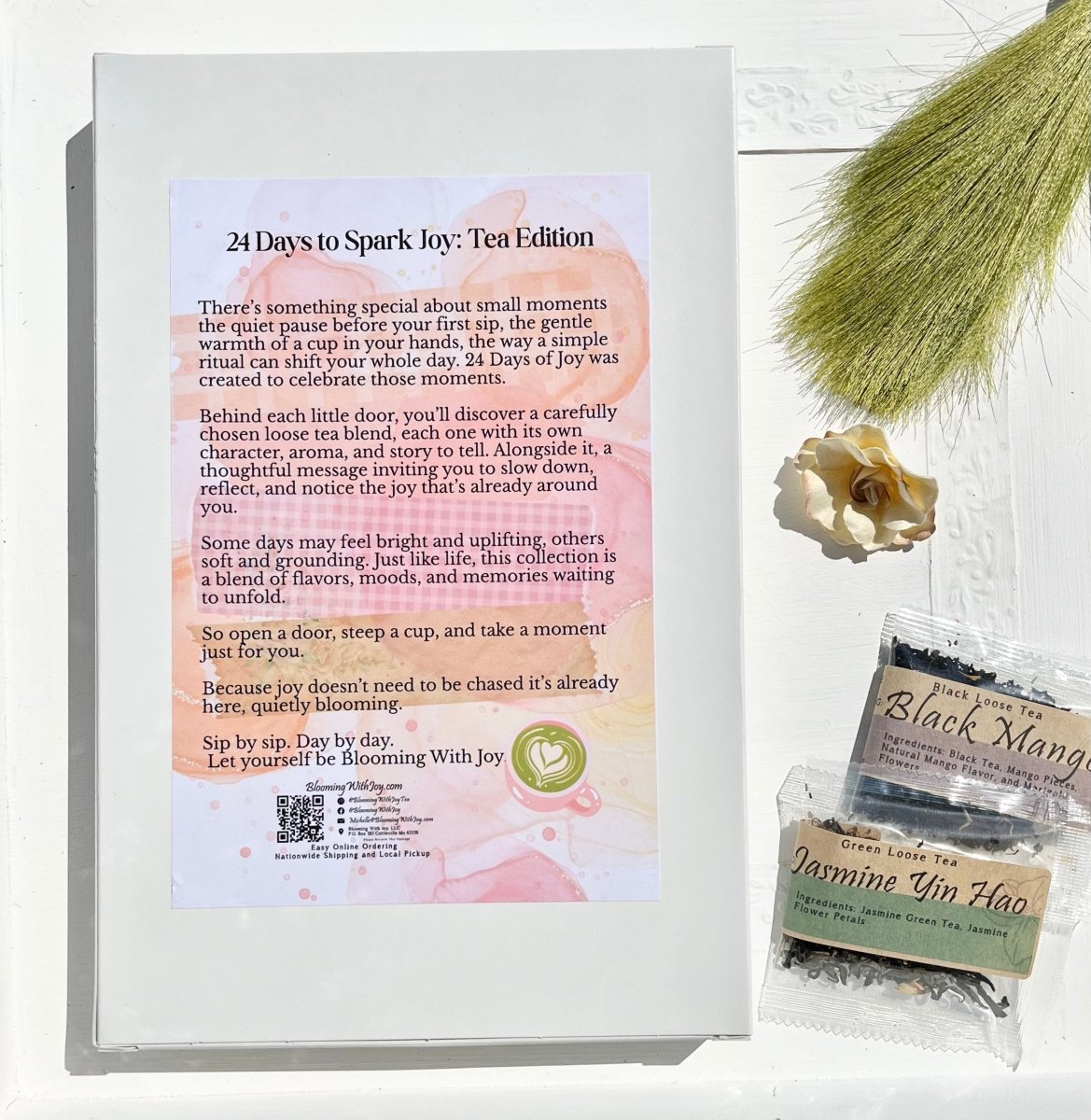 24 Days to Spark Joy : Tea Edition - Blooming With Joy Tea Co.