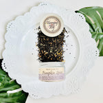 Indulge in the rich flavors of fall with our Pumpkin Spice Tea, featuring premium black tea infused with pumpkin and a blend of exotic spices. With its high caffeine content and comforting aroma