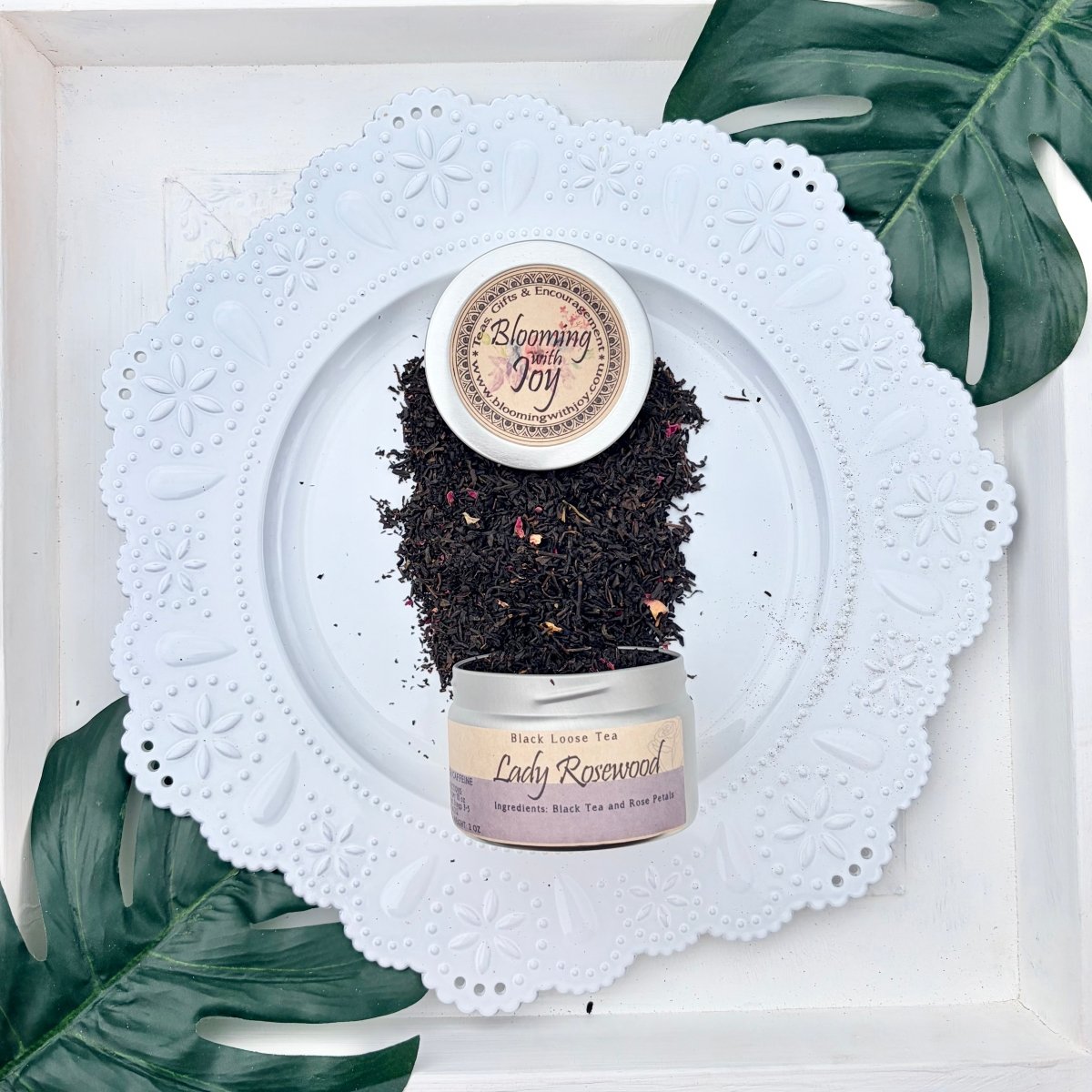 Lady Rosewood - Black Loose Tea Blend - Blooming With Joy Tea Co.