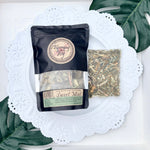 Sweet Mint Green Tea 6 Two Quart Sized Pouches - Blooming With Joy Tea Co.