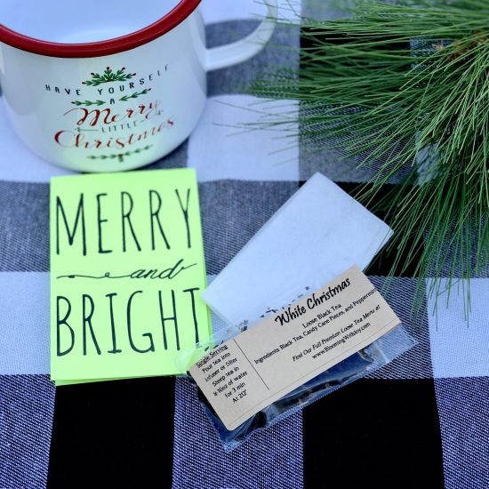 Merry and Bright Tea Favor Gift