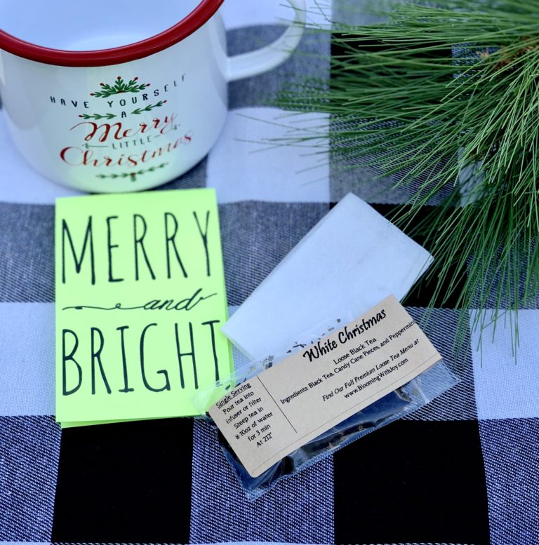 Merry and Bright Tea Favor Gift