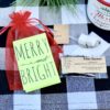 Merry and Bright Tea Favor christmas Gift