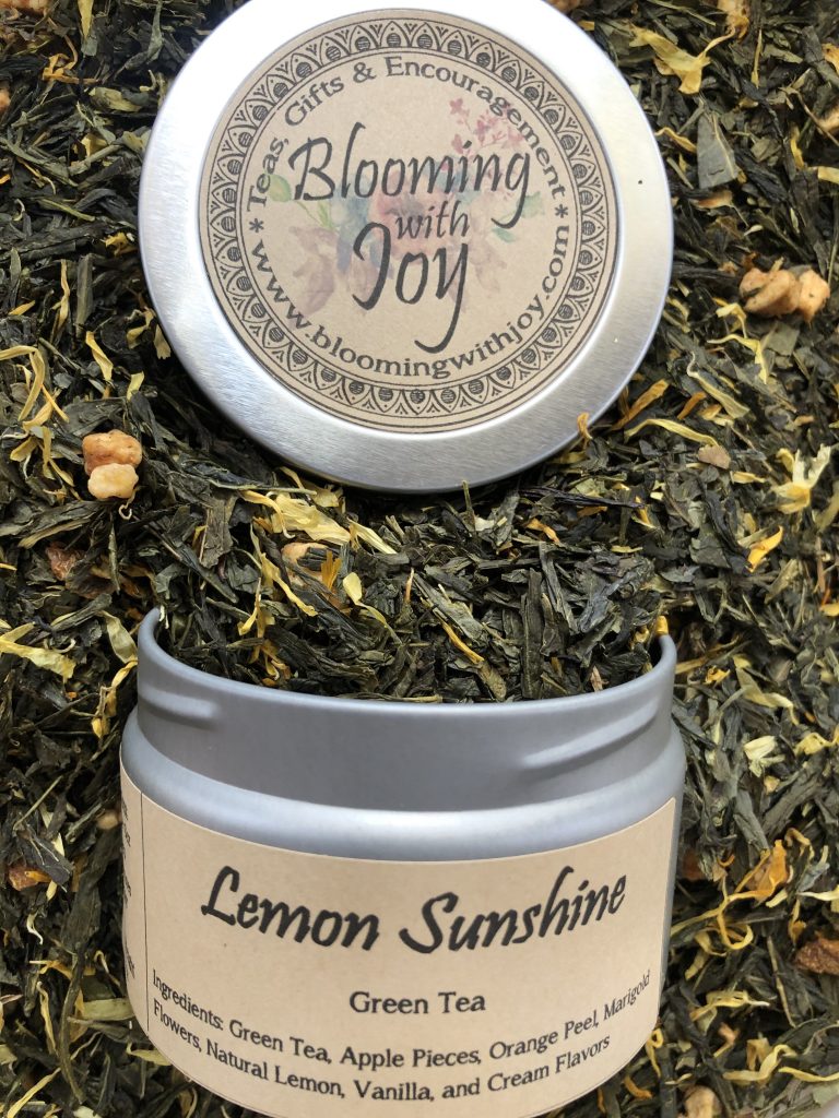 lemon sunshine loose green tea