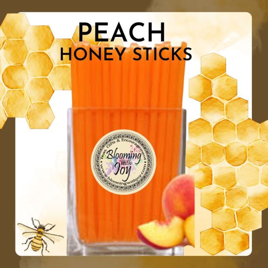 Peach honey sticks