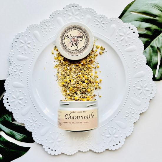 Unwind and find solace with our Chamomile Loose Tea, crafted from pure Chamomile Flowers. Caffeine-free and perfect for moments of relaxation. Available in multiple sizes.